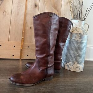 Brown Leather Riding Boots